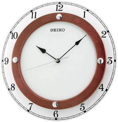 Seiko Деревянные настенные интерьерные часы Seiko QXA509B