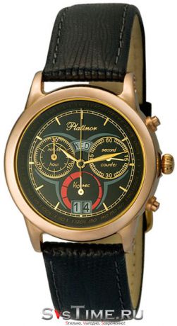Platinor Мужские золотые наручные часы Platinor 47150.503