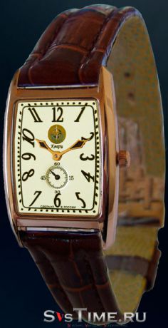 Континент Мужские золотые российские наручные часы Континент 101.4.1064 Gold