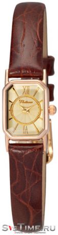 Platinor Женские золотые наручные часы Platinor 98450-1.420