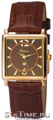 Platinor Мужские золотые наручные часы Platinor 57550.710