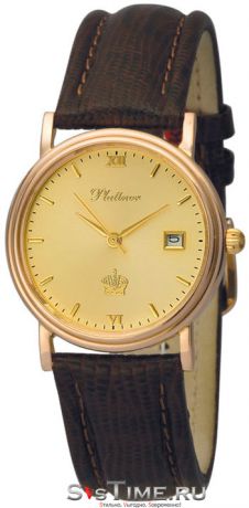 Platinor Мужские золотые наручные часы Platinor 50650.416