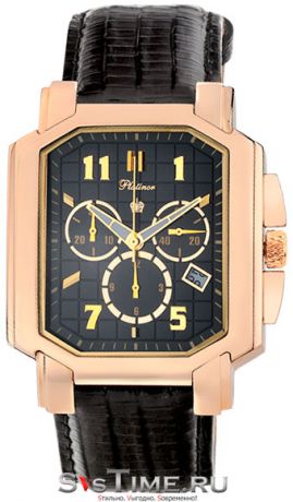 Platinor Мужские золотые наручные часы Platinor 40650.512