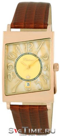 Platinor Мужские золотые наручные часы Platinor 54450-1.417