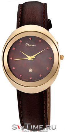 Platinor Женские золотые наручные часы Platinor 94060.726