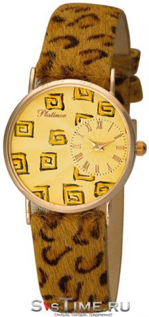 Platinor Женские золотые наручные часы Platinor 54550-1P.439