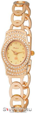 Platinor Женские золотые наручные часы Platinor 96156.406