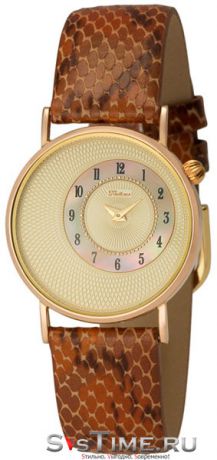 Platinor Женские золотые наручные часы Platinor 54550-4.407