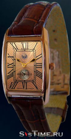 Континент Мужские золотые российские наручные часы Континент 101.1.1064 Gold