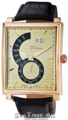 Platinor Мужские золотые наручные часы Platinor 51750.428