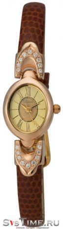 Platinor Женские золотые наручные часы Platinor 200456А.420