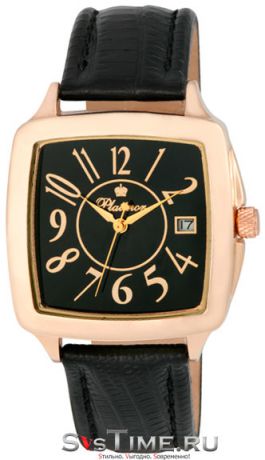 Platinor Мужские золотые наручные часы Platinor 40450.505