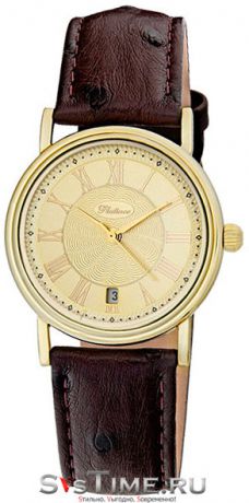 Platinor Мужские золотые наручные часы Platinor 50660.421