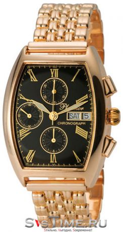 Platinor Мужские золотые наручные часы Platinor 58150.515