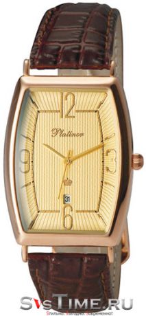 Platinor Мужские золотые наручные часы Platinor 54050.410