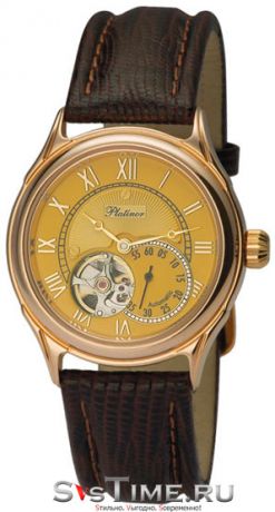 Platinor Мужские золотые наручные часы Platinor 56450.420