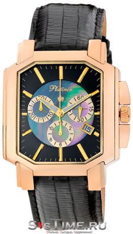 Platinor Мужские золотые наручные часы Platinor 40650.507