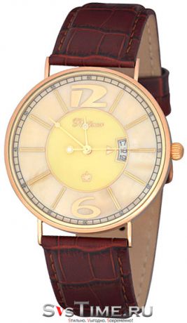 Platinor Мужские золотые наручные часы Platinor 56750.413