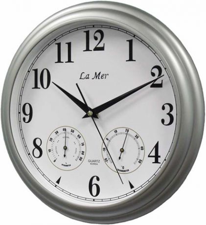La Mer Настенные интерьерные часы La Mer GD115silver