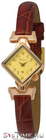 Platinor Женские золотые наручные часы Platinor 45556.411