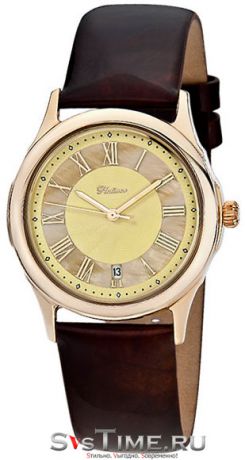 Platinor Мужские золотые наручные часы Platinor 46250.417