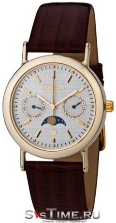 Platinor Мужские золотые наручные часы Platinor 54860.204