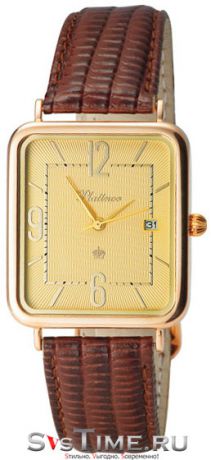Platinor Мужские золотые наручные часы Platinor 54650.410