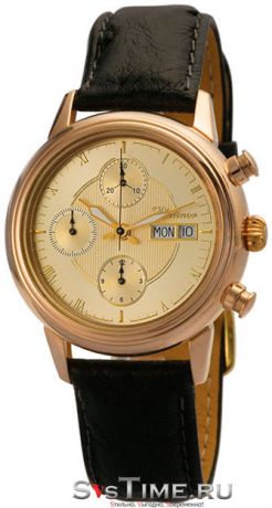 Platinor Мужские золотые наручные часы Platinor 58750.420