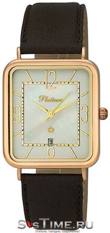 Platinor Мужские золотые наручные часы Platinor 54650.307