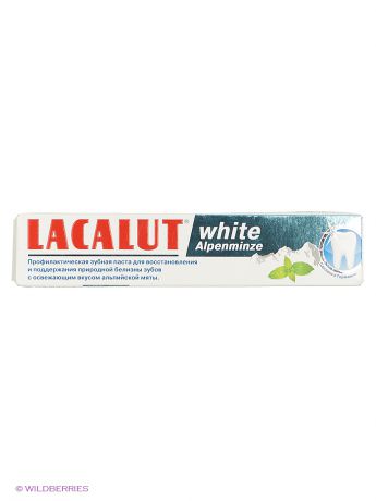 LACALUT Lacalut Зубная паста Уайт Альпийская мята 75мл
