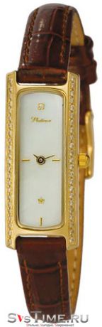 Platinor Женские золотые наручные часы Platinor 98761.303