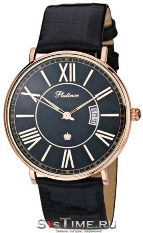 Platinor Мужские золотые наручные часы Platinor 56750.520