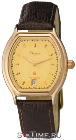 Platinor Мужские золотые наручные часы Platinor 53350.404