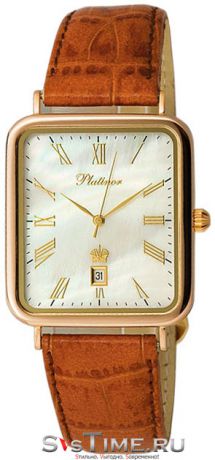 Platinor Мужские золотые наручные часы Platinor 54650.315