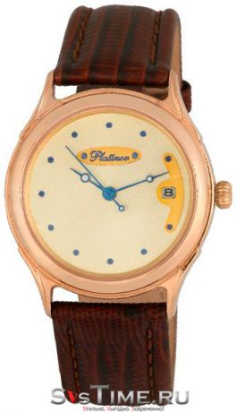 Platinor Мужские золотые наручные часы Platinor 50450.426