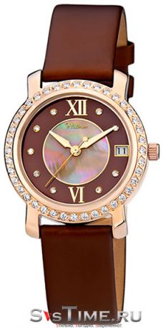 Platinor Женские золотые наручные часы Platinor 97456.717