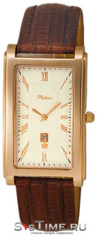 Platinor Мужские золотые наручные часы Platinor 48550.121