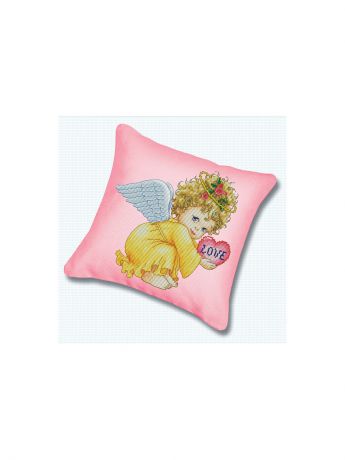 Белоснежка Набор для вышивания. Подушка 800 Маленький ангел (канва розовая)