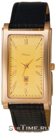 Platinor Мужские золотые наручные часы Platinor 48550.421