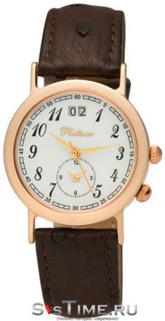 Platinor Мужские золотые наручные часы Platinor 55850.105