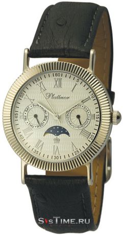 Platinor Мужские золотые наручные часы Platinor 54840.121