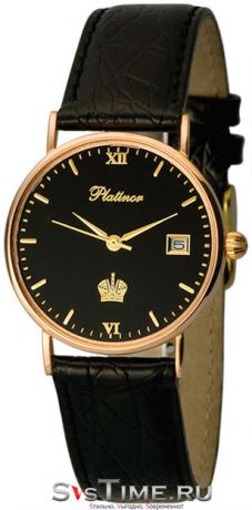 Platinor Мужские золотые наручные часы Platinor 54550.516