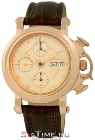 Platinor Мужские золотые наручные часы Platinor 59050.420