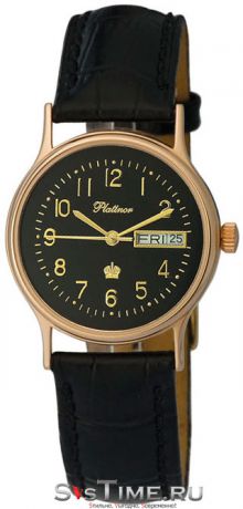 Platinor Мужские золотые наручные часы Platinor 50750.505