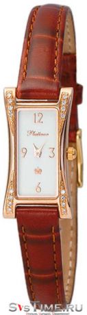 Platinor Женские золотые наручные часы Platinor 91751А.306