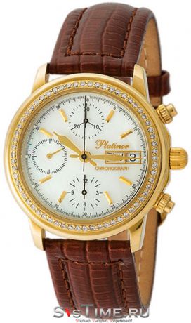 Platinor Мужские золотые наручные часы Platinor 57711А.303