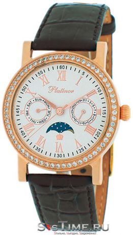 Platinor Мужские золотые наручные часы Platinor 54851.115