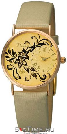 Platinor Женские золотые наручные часы Platinor 54550-1P.438