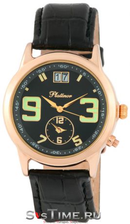 Platinor Мужские золотые наручные часы Platinor 49150.532