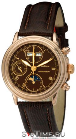 Platinor Мужские золотые наручные часы Platinor 57850.715